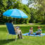 Chaise de plage inclinable à position unique, combinant pliage, capacité de 120 kg et structure en acier