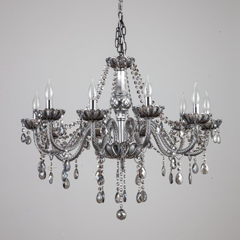 Ames Crystal Chandelier, 60cm H x 76cm W x 60cm D