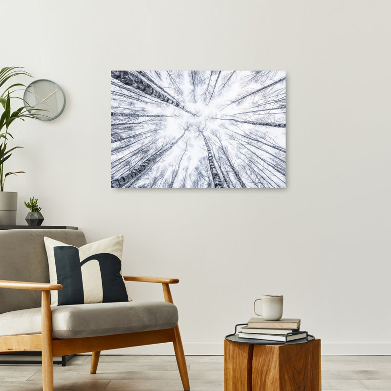 «Up Up Abstract Contemporary Forest Landscape», reproduction d'art murale, H 24 po x l 36 po