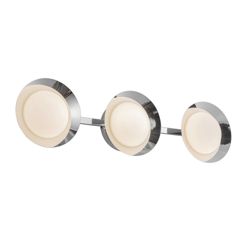 Éclairage pour meuble-lavabo 23 po Cleo, Argent argent, Blanc/chrome