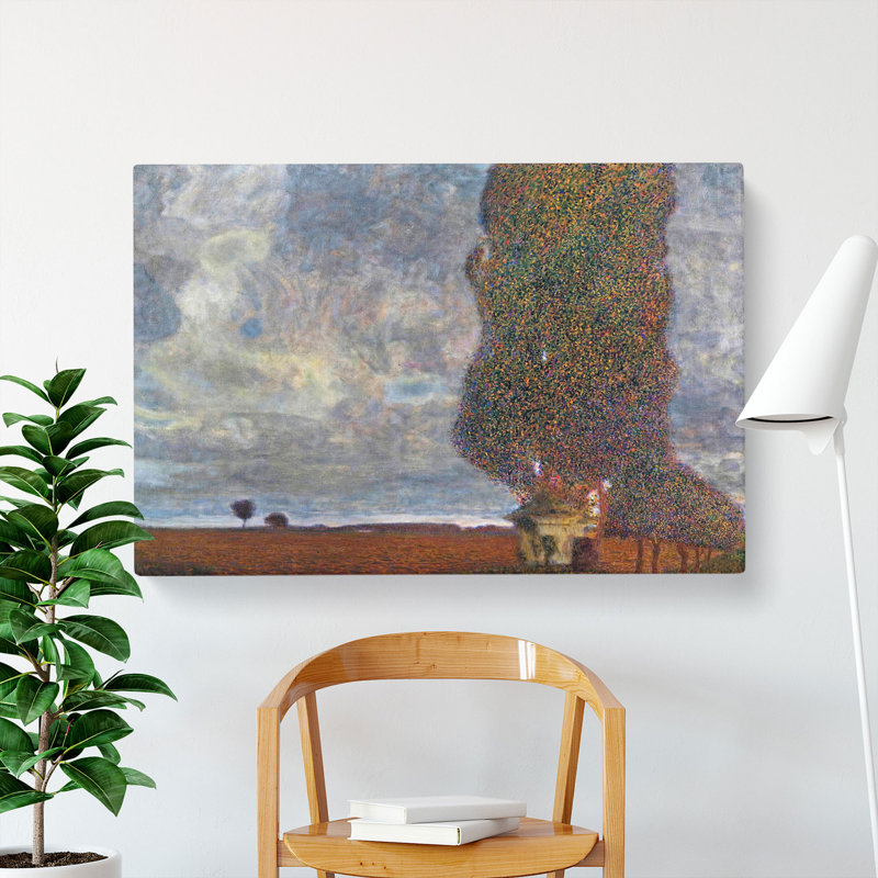 Approaching A Thunderstorm by Gustav Klimt - Wrapped Canvas Painting, 50cm H x 76cm W x 3cm D