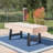 Dorcia Rectangular Metal Outdoor Dining Table , 70'' in. W 35'' in. D-708570432