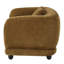 Fauteuil Lennox Brown en chenille avec coussin