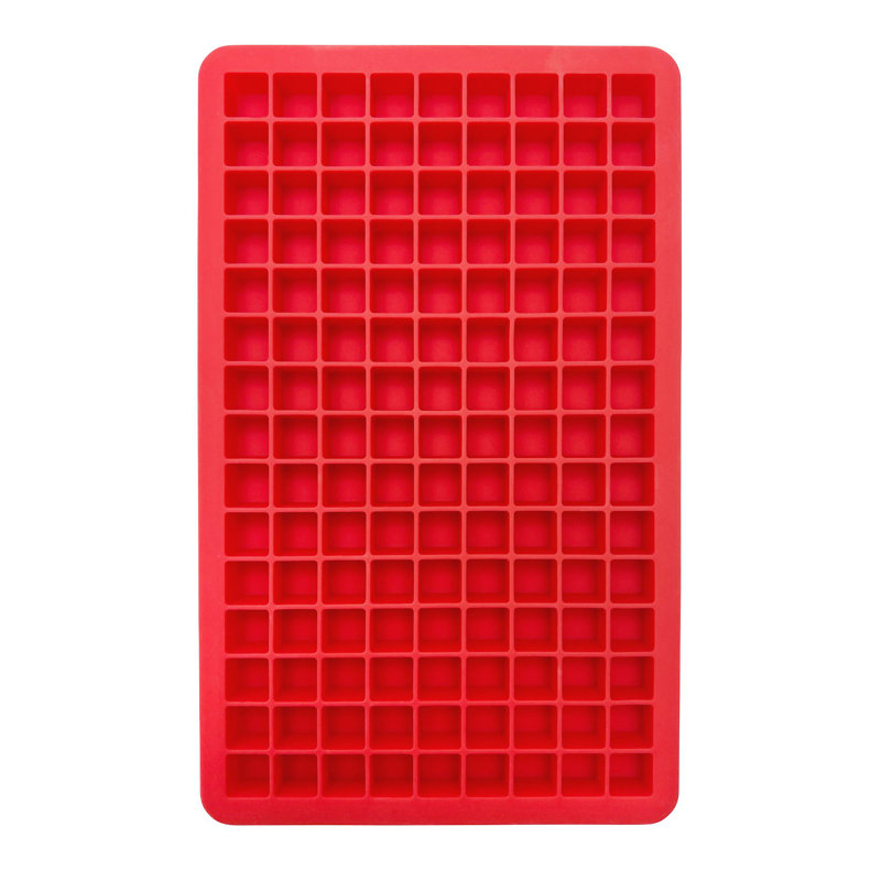 Mini Ice Cube Tray with Lid, Candy Apple Red
