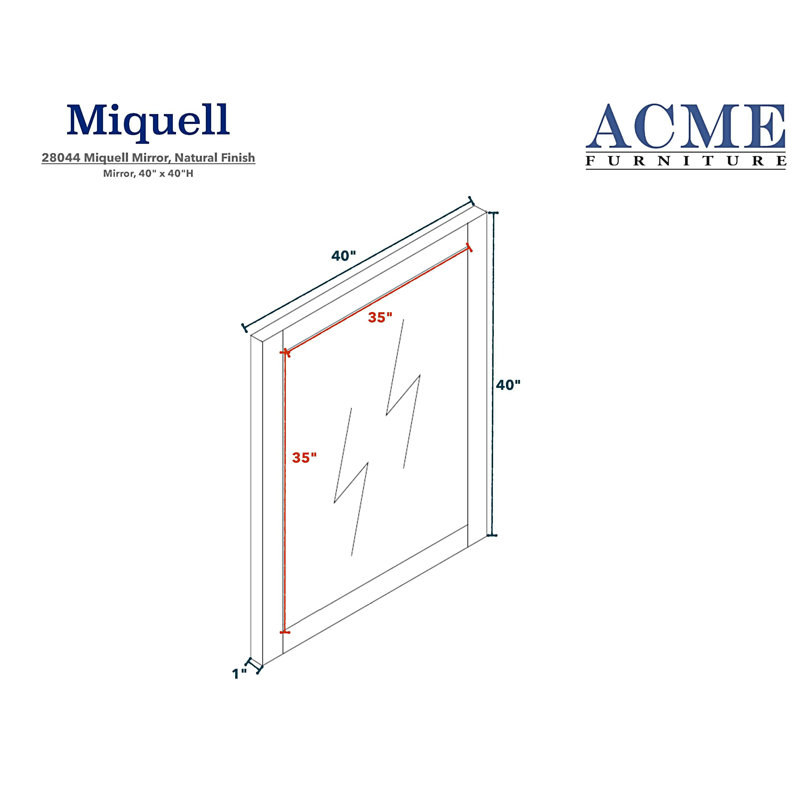 Miroir de commode Miquell