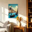 Impression rétro sur toile «Venice Italy Grand Canal Gondola» rétro - décoration de salon-308662049