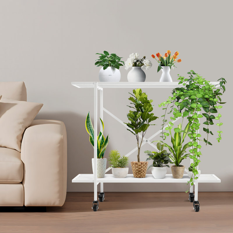 Support à plante Sonsoles, Blanc, H 30 po x l 35 po x P 8,6 po