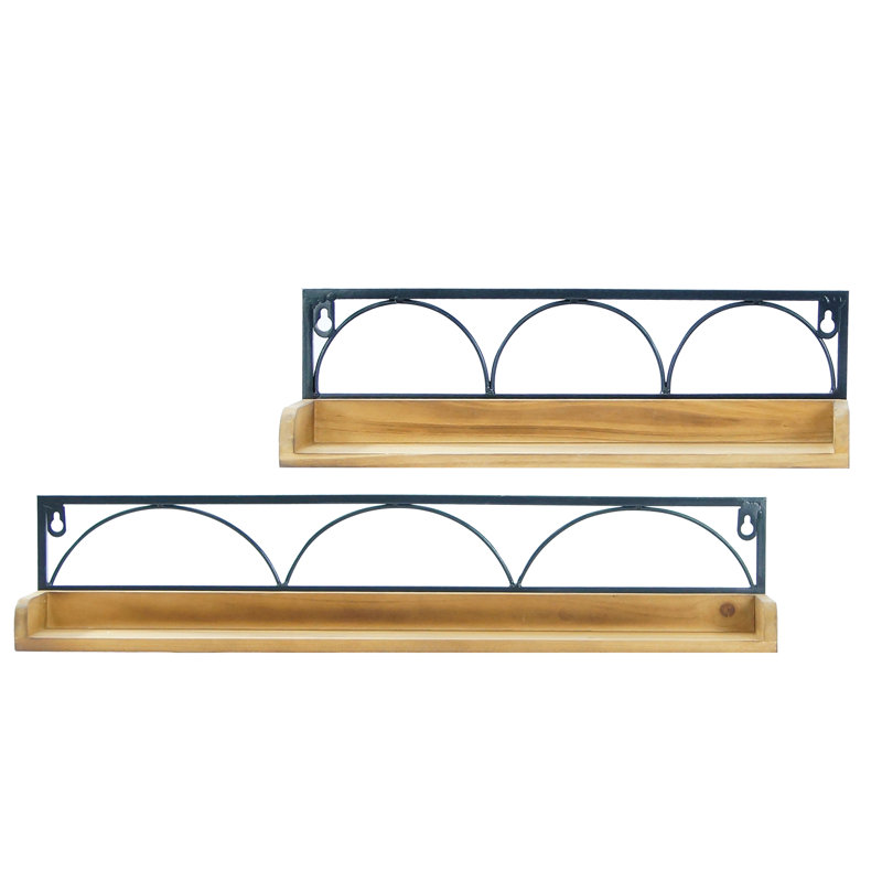 Ensemble de 2 étagères en bois 24 po.