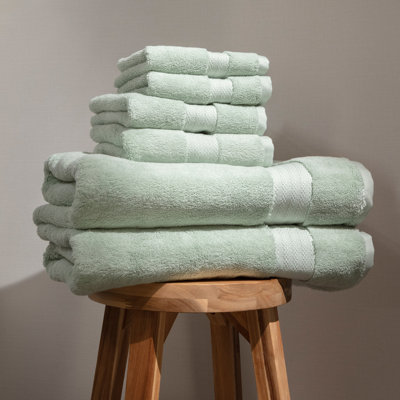 6 Piece 100% Organic Cotton Towel Set