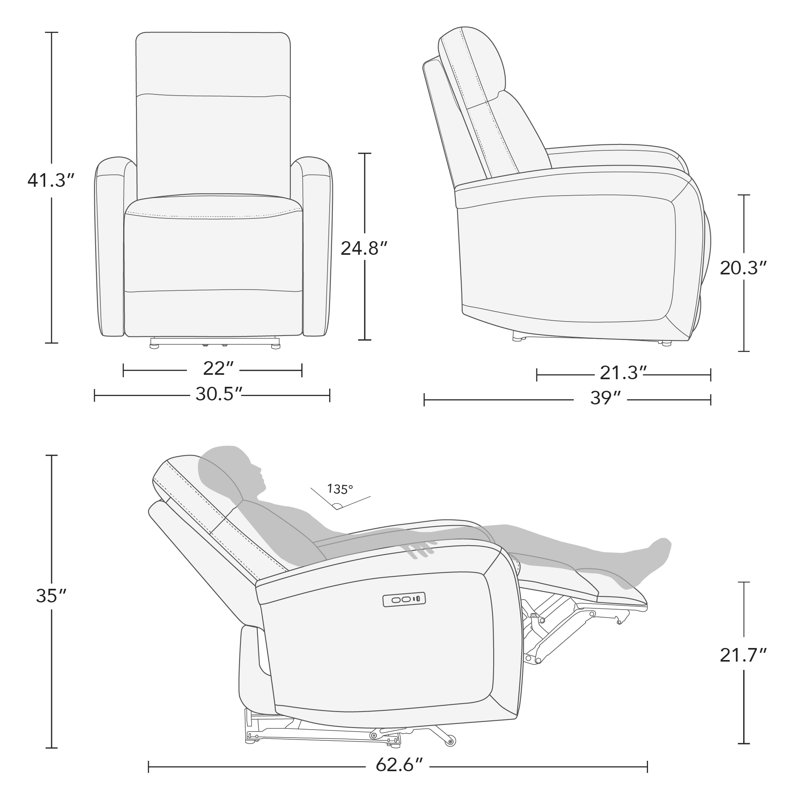 Browdy Faux Leather Power Reclining Home Theater Seating, Chocolate Faux Leather