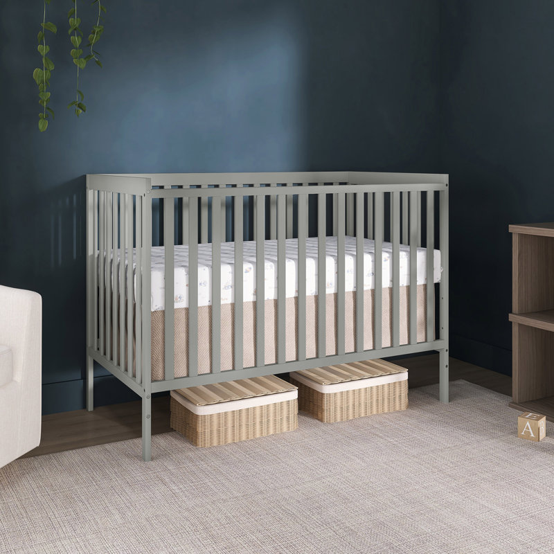 Synergy Convertible Crib, Cool Gray