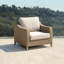Chaise de patio avec coussins Yanik