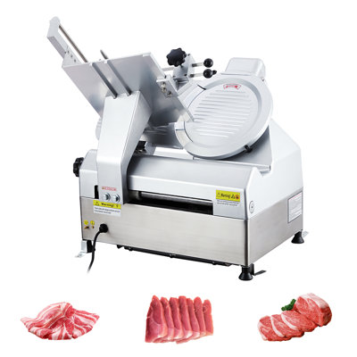 Trancheuse de viande électrique commerciale et domestique - Trancheuse de charcuterie entièrement ou semi-automatique