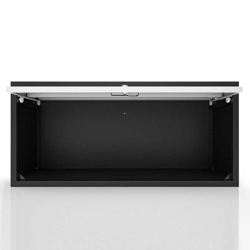 Armoire de rangement murale robuste avec porte coulissante et porte-outils flottante pour la cuisine, le sous-sol et l'entrepôt