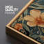 «Abstract Botanical Floral Elegance», reproduction d'art rétro encadrée sur toile-111568102-98041997