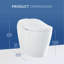 TOTO® WASHLET® G5A Lite 1.2 or 1.0 GPF Smart Toilet with Integrated Bidet Seat and CEFIONTECT®, Cotton White - MS7421CEMFG#01