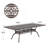 Rectangular Outdoor Aluminum Dining Table with Umbrella Hole
