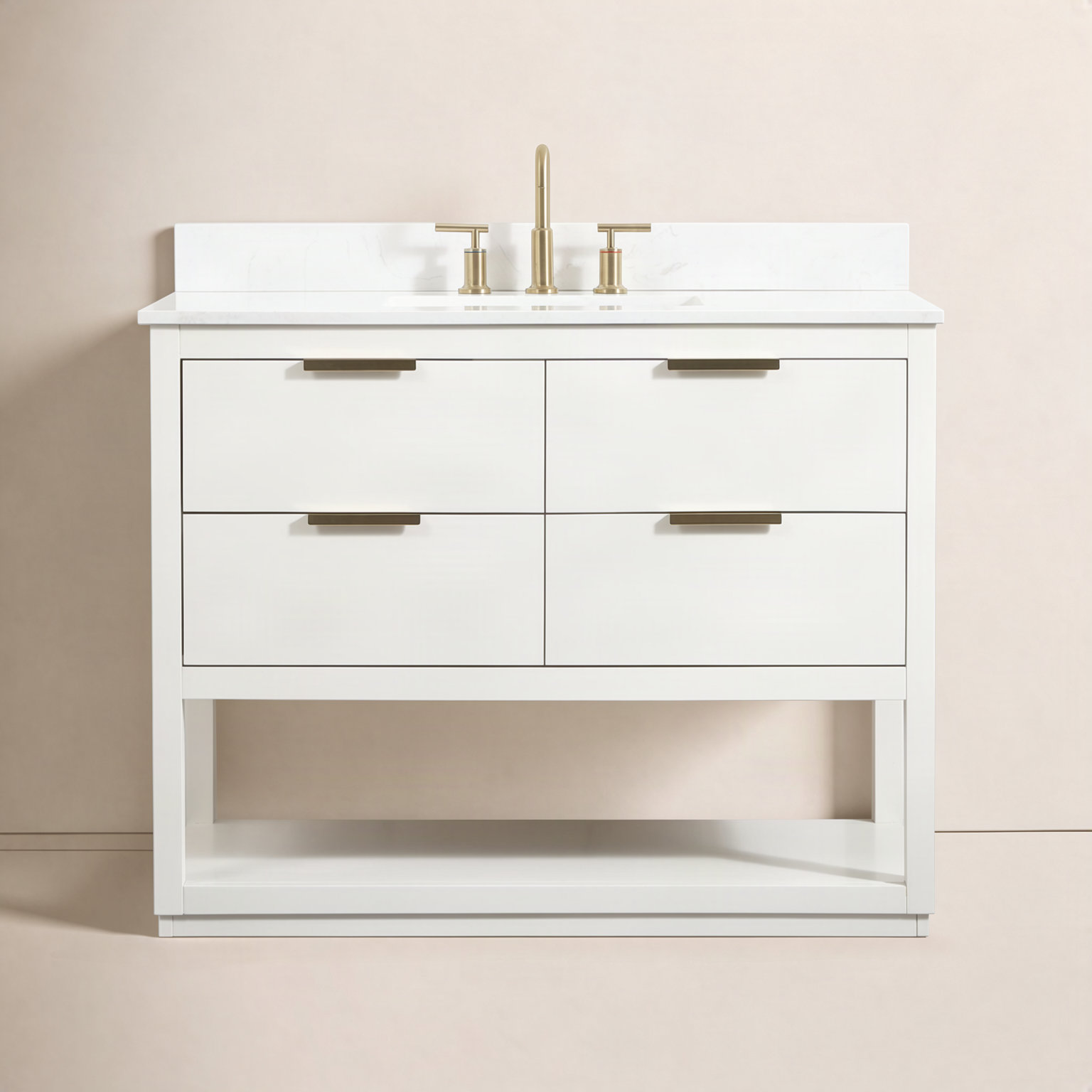 Felicity 42'' Single Bathroom Vanity, White