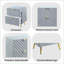 Table de chevet 2 tiroirs Gaines Grey