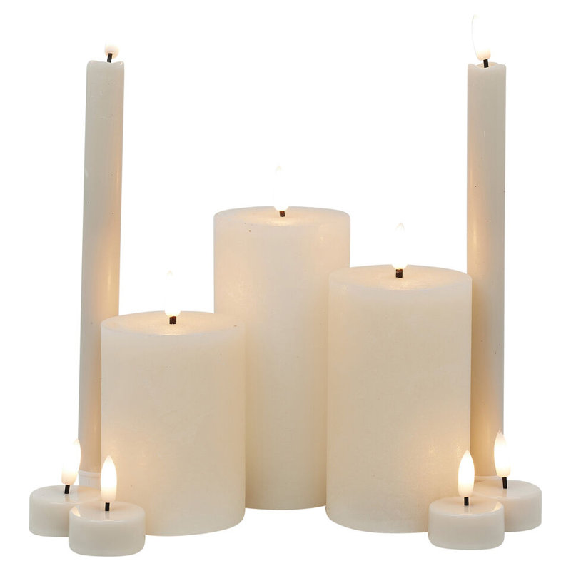 Anjani Unscented Flameless Pillar Candle