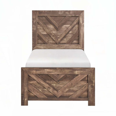 Structure de lit en bois massif Claudette