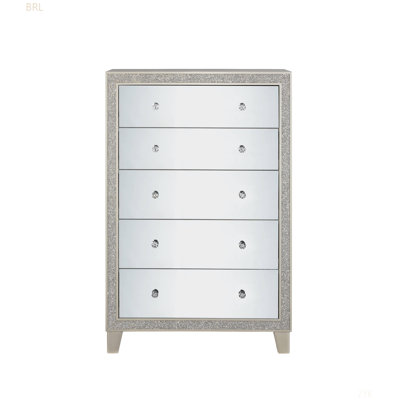 Sliverfluff Mirrored & Champagne Finish Chest
