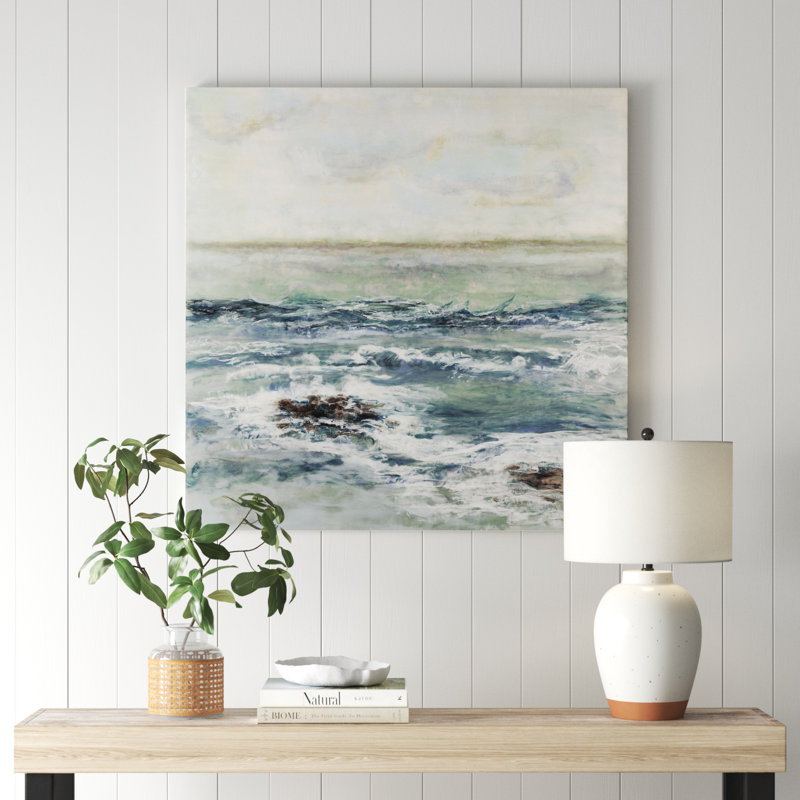 «Tidewater» par Shima Shanti - reproduction d'art sur toile tendue, H 36 po x l 36 po