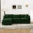 105" 3-seater Sofa L Shaped Sectional Couch Chenille Upholstery Sofa With Ottoman For Living Room And Office-1133387571