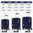 Luggage,With Front Opening,TSA Approved Lock,Hardshell Suitcase,Blue