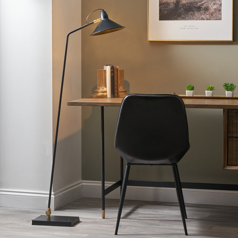 Genevrier 138 cm Black Reading Floor Lamp