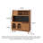 Scandinavian One-Piece Solid Wood Food Cabinet