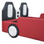 Lit plateforme simple avec roulettes
