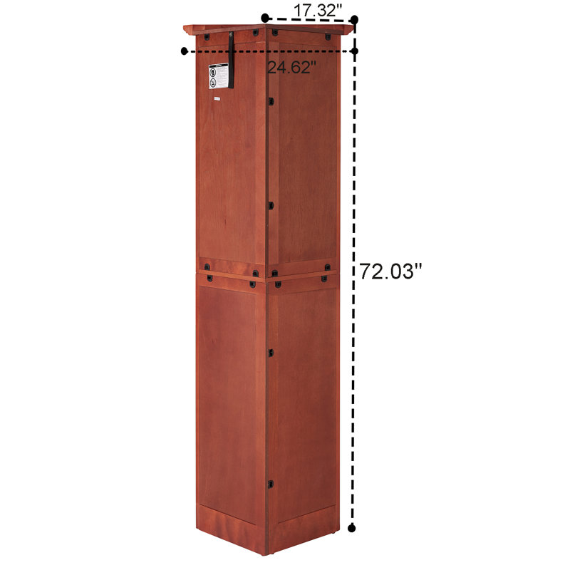 Armoire de rangement Mid-Century, Cerisier