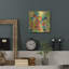 Art mural en métal luxueux «Flower Market III» par Silvia Vassileva, 24 po x 24 po-1865189523