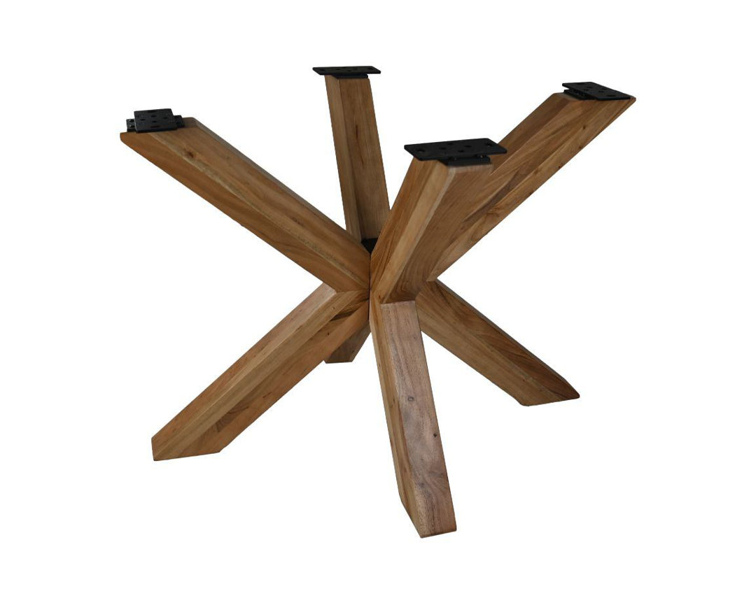 Table Base Spider-Natural-Acacia