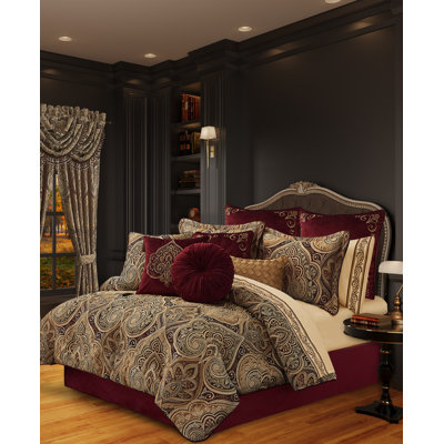Bordeaux Polyester Comforter Set