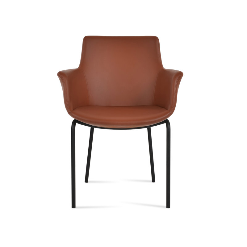 Fauteuil Bottega Harris, Noir, Cannelle