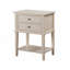 Élégante table de chevet contemporaine beige-335623226