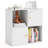 4-cube Bookcase With Dual Anti-tipping Kits & 2 Cabinets Storage Organizer-624841850
