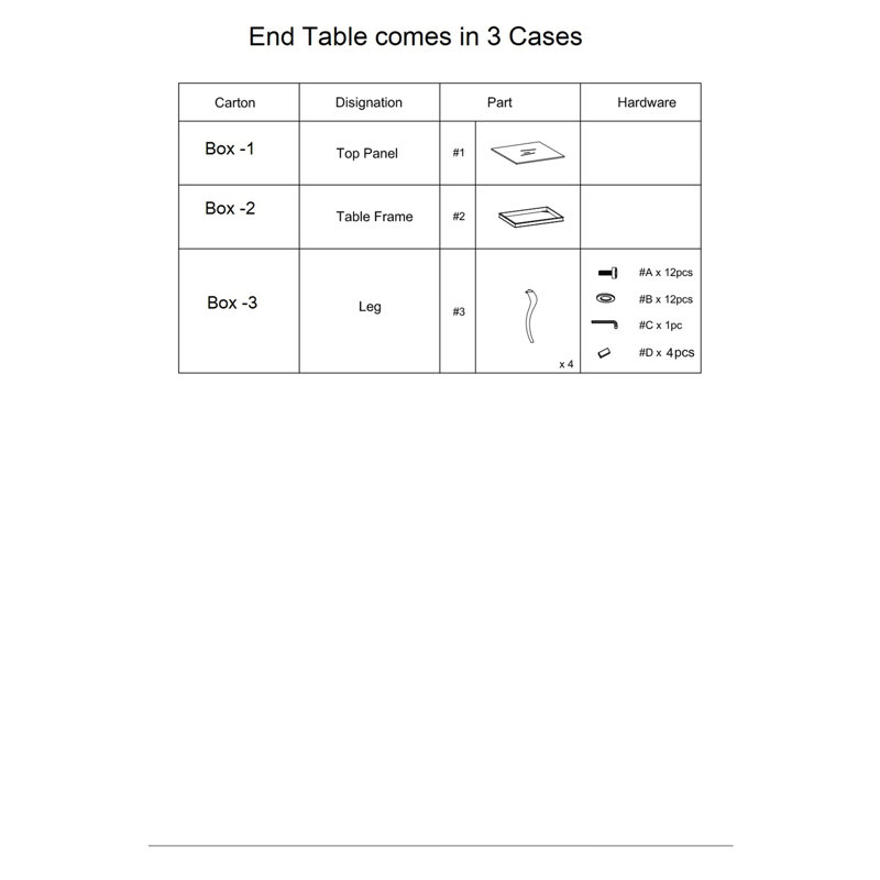 Table de bout contemporaine Glam