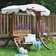 Lechlade 2 Person Solid Wood Porch Swing with Canopy