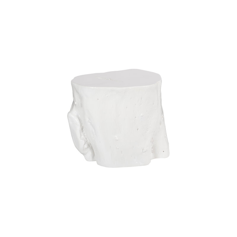Log Stool, Gel Coat White, LG