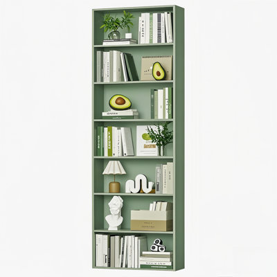 Idlewild 82.5'' H Standard Bookcase, 7-Tier Open Bookcase, Home Library Bookcase