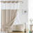Clairece Geometric Tassels Shower Curtain with Snap-in Liner, No Hooks Required-333558045