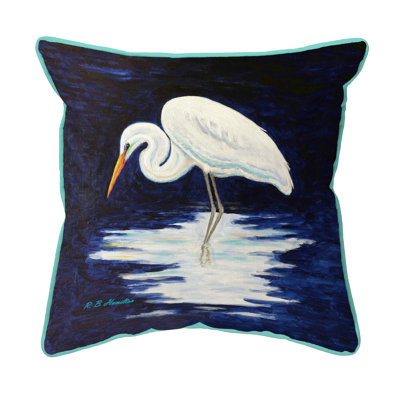 Oreiller intérieur / extérieur Reflecting Egret