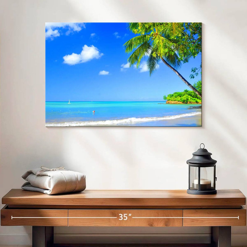 Gillard, Barbade, Caraïbes, plage, H 16 po x l 24 po