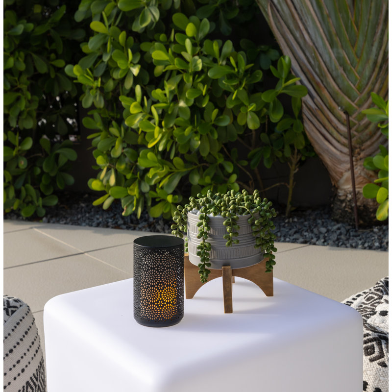 LED Outdoor Table Lamp, Black