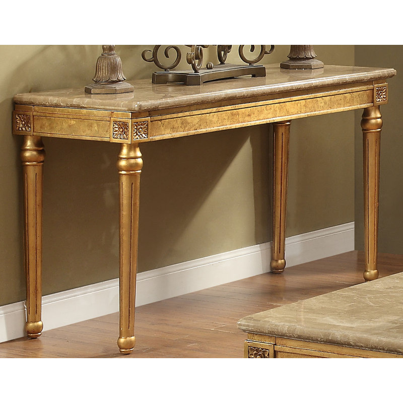 3 - Piece Marble Top Living Room Table Set