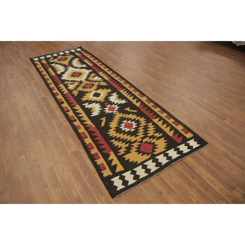 Geometric Kilim Oriental Runner Rug 3x10