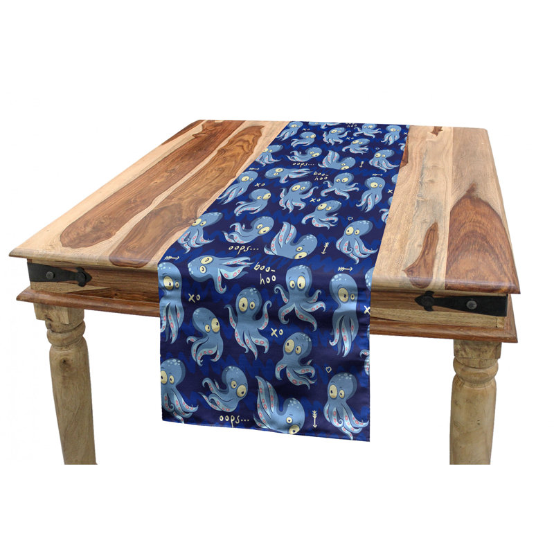 Chemin de table géométrique, 120 po x 16 po